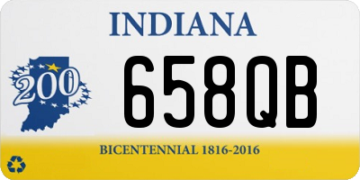 IN license plate 658QB