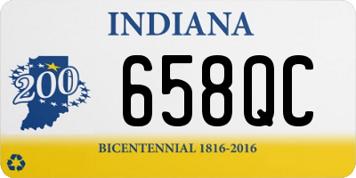IN license plate 658QC