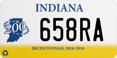 IN license plate 658RA