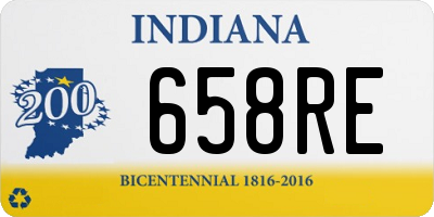 IN license plate 658RE