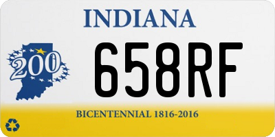 IN license plate 658RF
