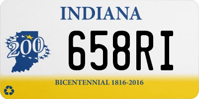 IN license plate 658RI