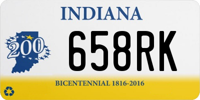 IN license plate 658RK