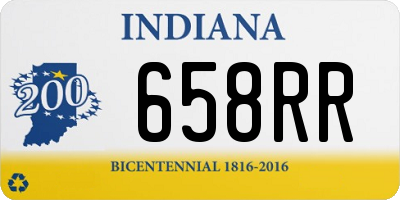 IN license plate 658RR