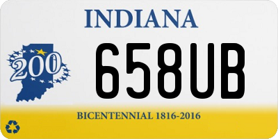 IN license plate 658UB