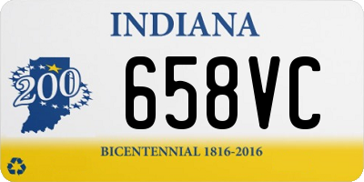 IN license plate 658VC