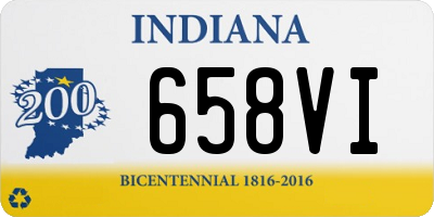 IN license plate 658VI
