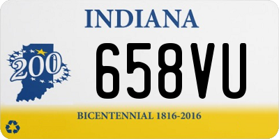 IN license plate 658VU