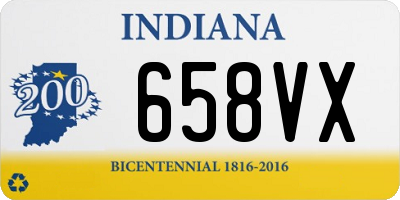 IN license plate 658VX