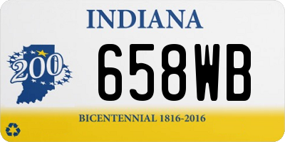 IN license plate 658WB