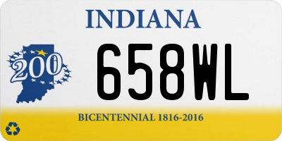 IN license plate 658WL