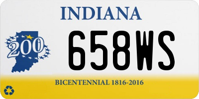 IN license plate 658WS