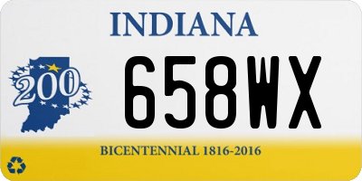 IN license plate 658WX