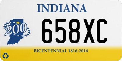 IN license plate 658XC