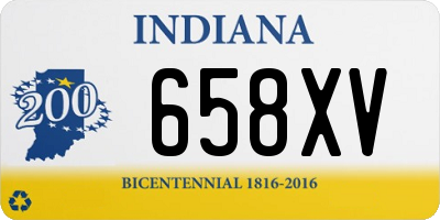 IN license plate 658XV