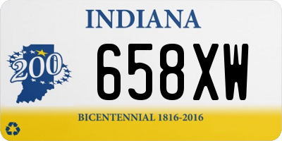 IN license plate 658XW