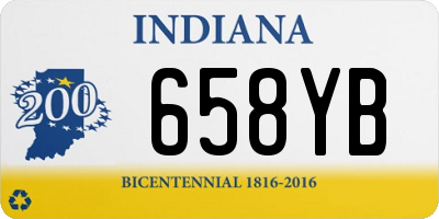 IN license plate 658YB