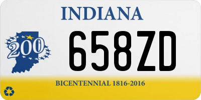 IN license plate 658ZD