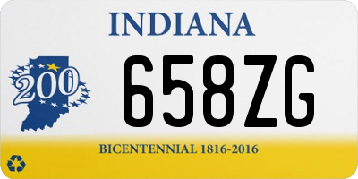 IN license plate 658ZG