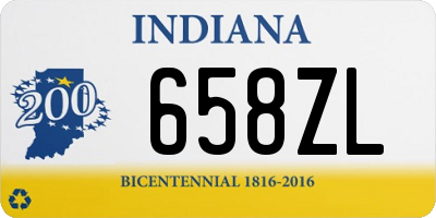 IN license plate 658ZL