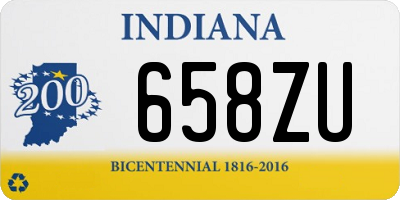 IN license plate 658ZU