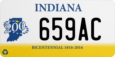 IN license plate 659AC
