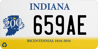 IN license plate 659AE