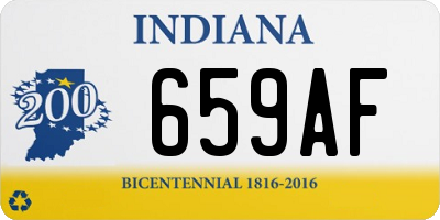 IN license plate 659AF