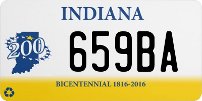 IN license plate 659BA