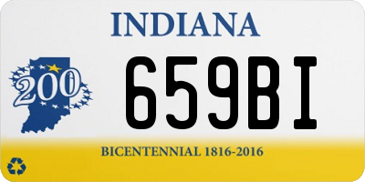 IN license plate 659BI