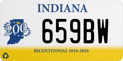 IN license plate 659BW