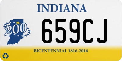 IN license plate 659CJ