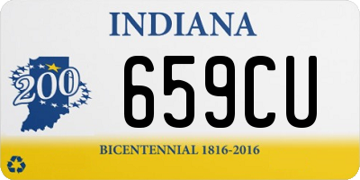 IN license plate 659CU