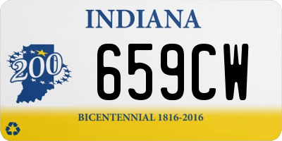 IN license plate 659CW