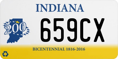 IN license plate 659CX