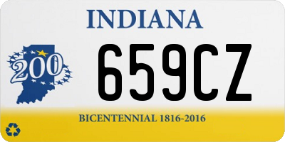 IN license plate 659CZ