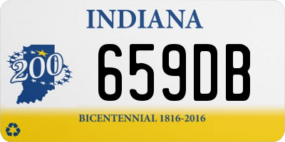 IN license plate 659DB