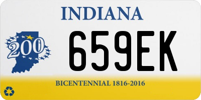 IN license plate 659EK