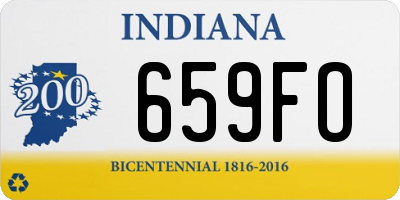 IN license plate 659FO