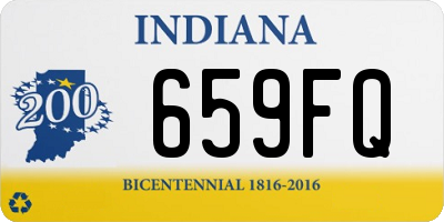 IN license plate 659FQ