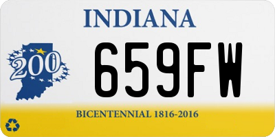 IN license plate 659FW