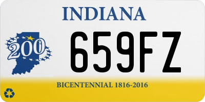 IN license plate 659FZ