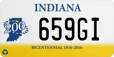 IN license plate 659GI