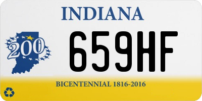 IN license plate 659HF