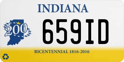 IN license plate 659ID