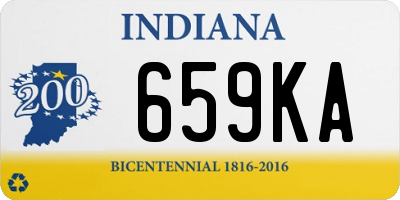 IN license plate 659KA