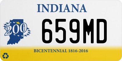 IN license plate 659MD