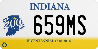 IN license plate 659MS