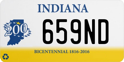 IN license plate 659ND