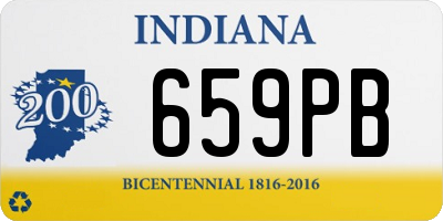 IN license plate 659PB